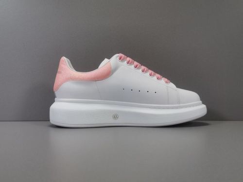Alexander McQueen Leather Sneakers Pink Tailed