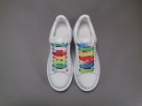 Alexander McQueen White Shoes Rainbow Shoelaces