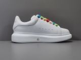 Alexander McQueen White Shoes Rainbow Shoelaces