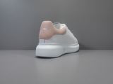 Alexander McQueen Women's White Sneaker Pink Tailed Shoes