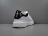 Alexander McQueen Women's men's Shoes White Black Tailed Leather Sneakers