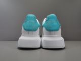 Alexander McQueen Leather Sneakers Blue Tailed