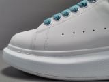 Alexander McQueen Leather Sneakers Blue Tailed