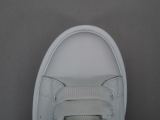 Alexander McQueen White Black Tailed Leather Sneakers