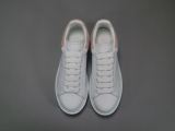 Alexander McQueen Women's White Sneaker Pink Tailed Shoes