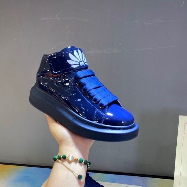 Alexander McQUEEN Leather Sneakers Blue