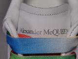 Alexander McQueen White Shoes Rainbow Shoelaces