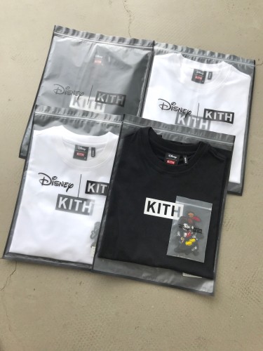 Kith x Disney Cotton Couple Crew Neck T-shirt classic Logo Mickey Short Sleeve Tee Unisex