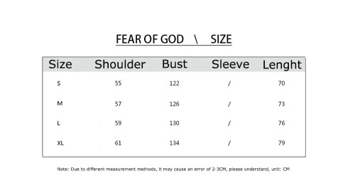FEAR OF GOD ESSENTIALS Casual Long Sleeve Shirt Unisex