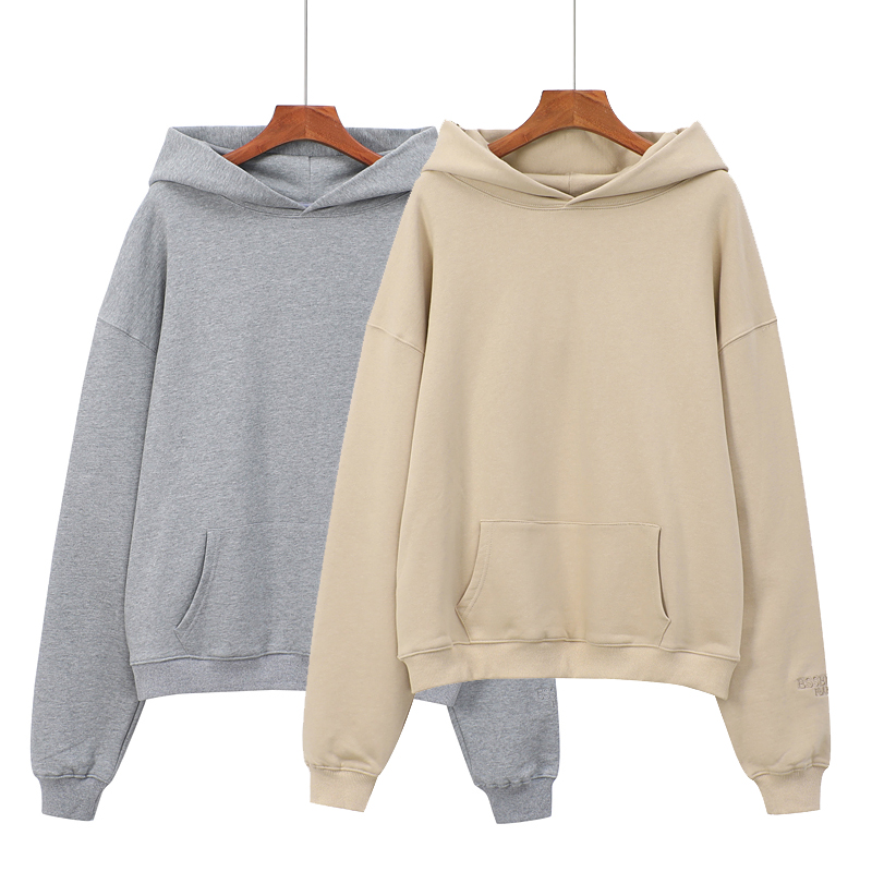 FEAR OF GOD ESSENTIALS Unisex Cotton Fleece Hoodie Long Sleeve Sweatshirt