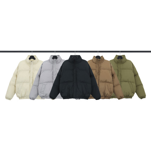 FEAR OF GOD ESSENTIALS Stand Collar Cotton Jacket Long Sleeve Zip Bread Clothes
