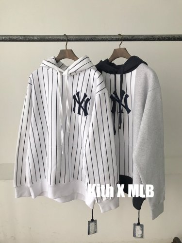 KITH X MLB  Cotton Casual Sweatshirt Pullover Hoodies Fashion Jacket Unisex