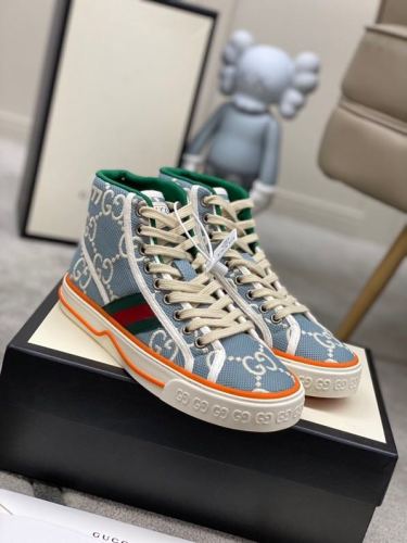 Gucci High Top Sneakers 1977 Shoes Blue