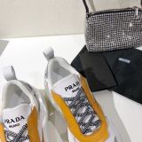 Prada Women's Fashion Sneakers Yellow/White