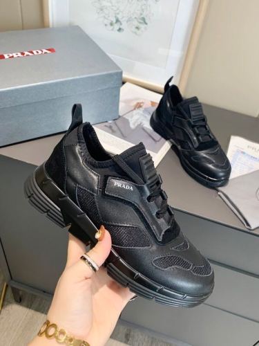 Prada Casual Shoes Black Sneakers Unisex