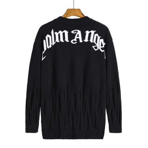 Unisex Palm&Angels Fashion Ripped Sweater Letter Print Loose Casual Sweater