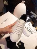 Givenchy White Leather Shoes Black Tailed Sneakers