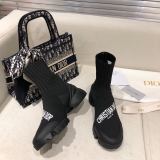 Dior Knitting Socks shoes Black Sneakers