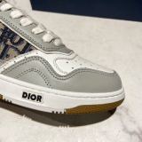 Dior Mens Womens Classic Grey Sneakers Shoes