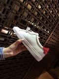 Givenchy White Leather Shoes Red Tailed Sneakers