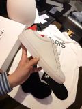Givenchy White Leather Shoes Red Tailed Sneakers