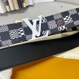 New Louis Vuitton Unisex Belt Modern Fashion Belt 4CM