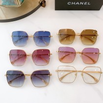 CHANEL Letter Logo Square Sunglasses Size：60口16-140