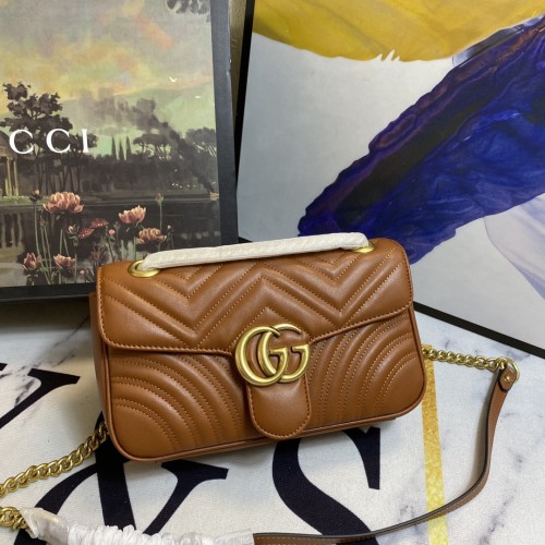 Gucci Double G Marmont Chain Crossbody Bag Size:6x15x7CM