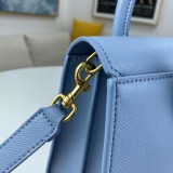 Dior Palm Pattern Clamshell Design Handbag Size: 25x19x12cm