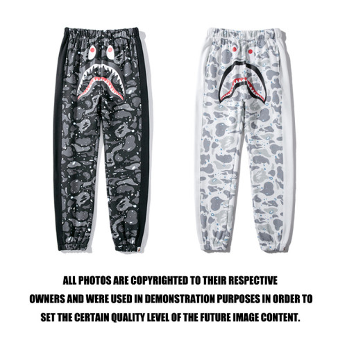 New BAPE/A/Bathing Ape Men Women Shark Head Trousers Fashion Camouflage Pants