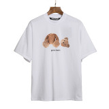 New Unisex Palm Angels Cotton T-shirt Decapitated Bear Casual Short Sleeve T-shirt