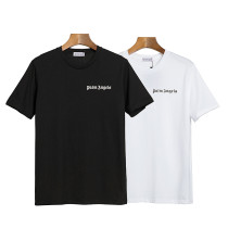 New Palm Angels Men's Cotton T-shirt Fashion Simple Casual Short Sleeve T-shirt