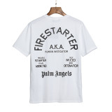Unisex Palm Angels Cotton T-shirt Tree Skull Demon Short Sleeve T-shirt