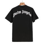 Unisex Palm Angels Cotton T-shirt Guillotine Bear Print Casual Short Sleeve T-shirt