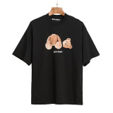 New Unisex Palm Angels Cotton T-shirt Decapitated Bear Casual Short Sleeve T-shirt