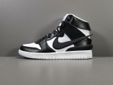 Nike Men Women shoes Dunk High ＂Black White'' 313170-342