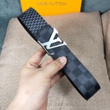 New Fashion LV Louis Vuitton Men's Belt 4.0CM