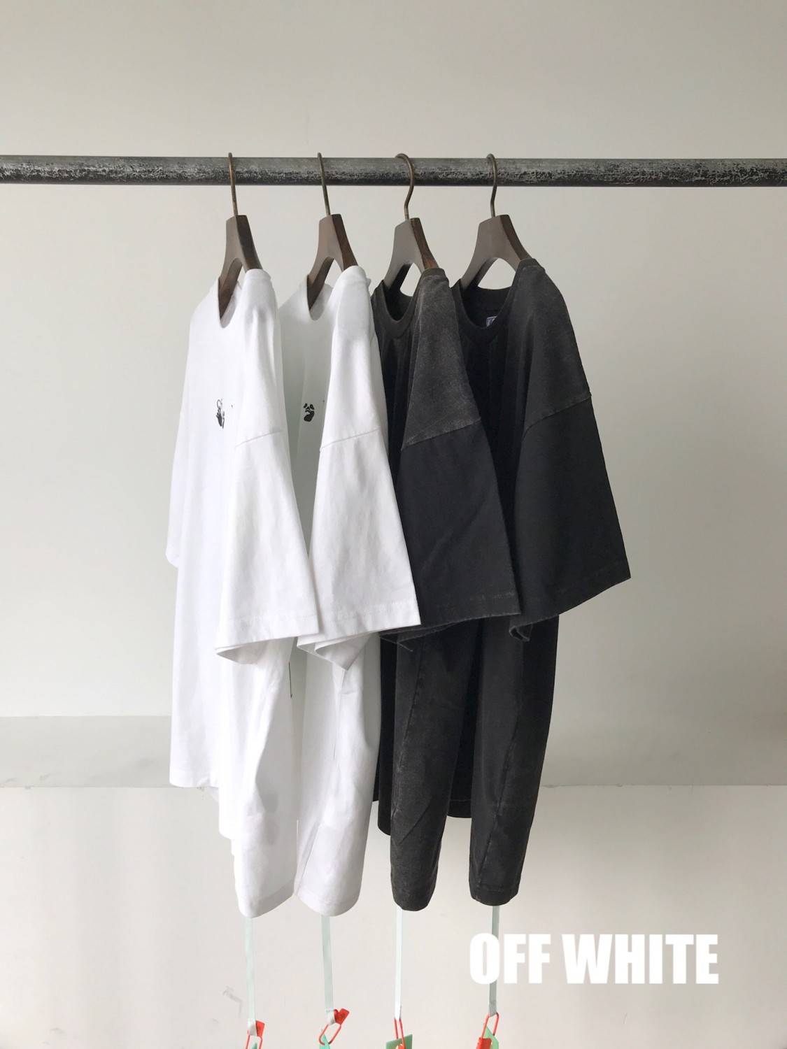 off white green strike shirt
