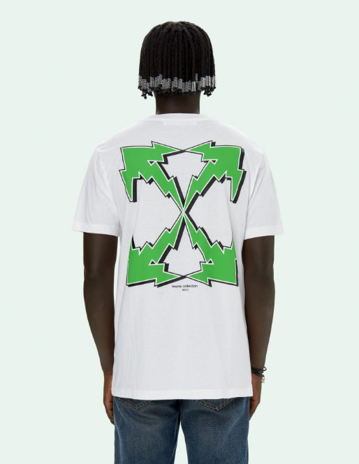 off white green strike shirt