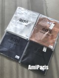 Ami Paris Unisex Peach Heart A Cotton Casual Short-sleeved T-shirt