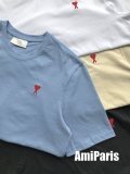 New Ami Paris Men's Women's Love Letter A Embroidered Casual Cotton T-Shirt