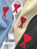 New Ami Paris Men's Women's Love Letter A Embroidered Casual Cotton T-Shirt