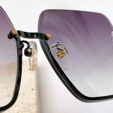 CHANEL Large Frame Pearl Sunglasses Size:61/11-145