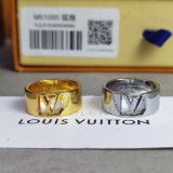 LV Engraved Letter Ring