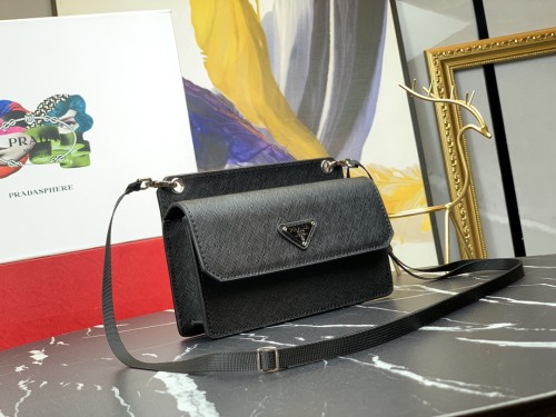 New Prada Disassembled Long Shoulder Strap Messenger Bag Size: 10x4.5x18.5cm