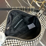 New Alexander Wang Cowhide Logo Handle Diamond Bag