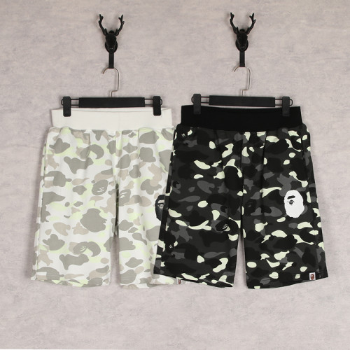 BAPE/A/Bathing Ape Unisex Camouflage Sweat Shorts Cotton Sport short pants