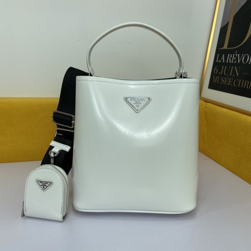 Prada Shiny Bucket Handbag Messenger Bag Size: 23x23x14CM