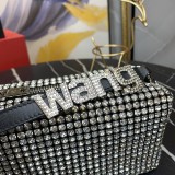 New Alexander Wang Cowhide Logo Handle Diamond Bag