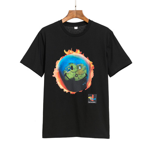 New Drew Travis Scott Fortnite World Happy Face Short Sleeve T-shirt